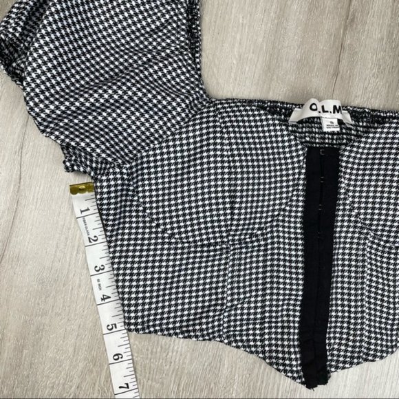 O.L.M. Houndstooth Crop Top - Picture 5 of 6